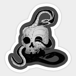 Snake and Skull Sticker